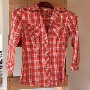 Vintage Western Shirt with Pearl Snaps sz S